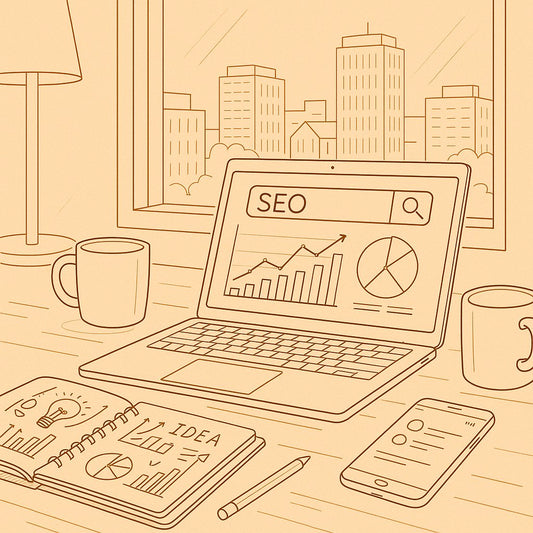 A person typing on a laptop with local news websites and blogs open, symbolizing backlink strategies