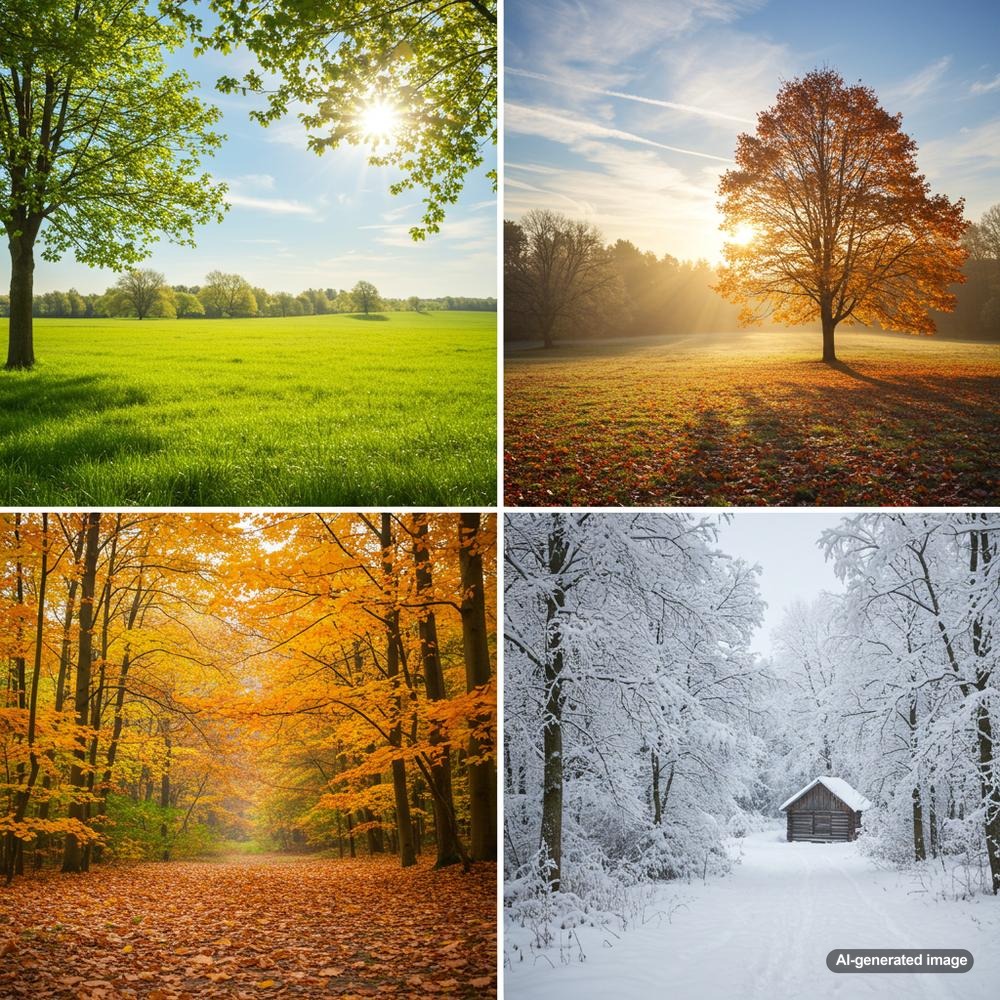 Seasonal trends for blog topics illustration