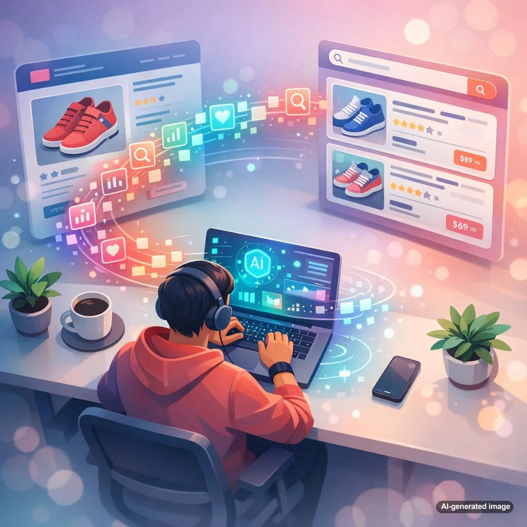 Illustration of structured data schema markup improving Google rich results visibility for a business website