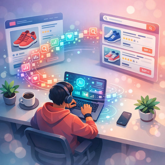 Illustration of structured data schema markup improving Google rich results visibility for a business website