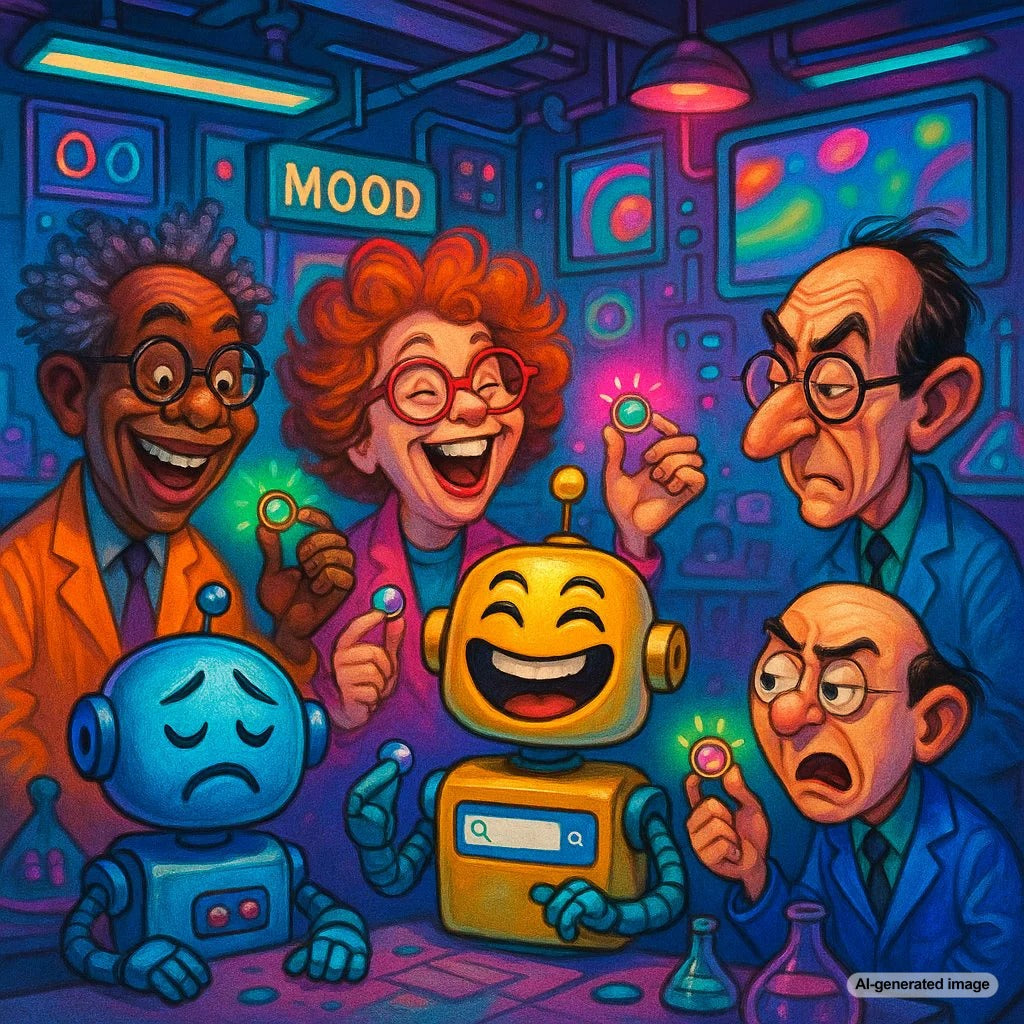 Visual representation of mood-based search filters in Google
