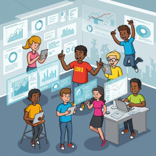 Graph showing blog SEO performance metrics