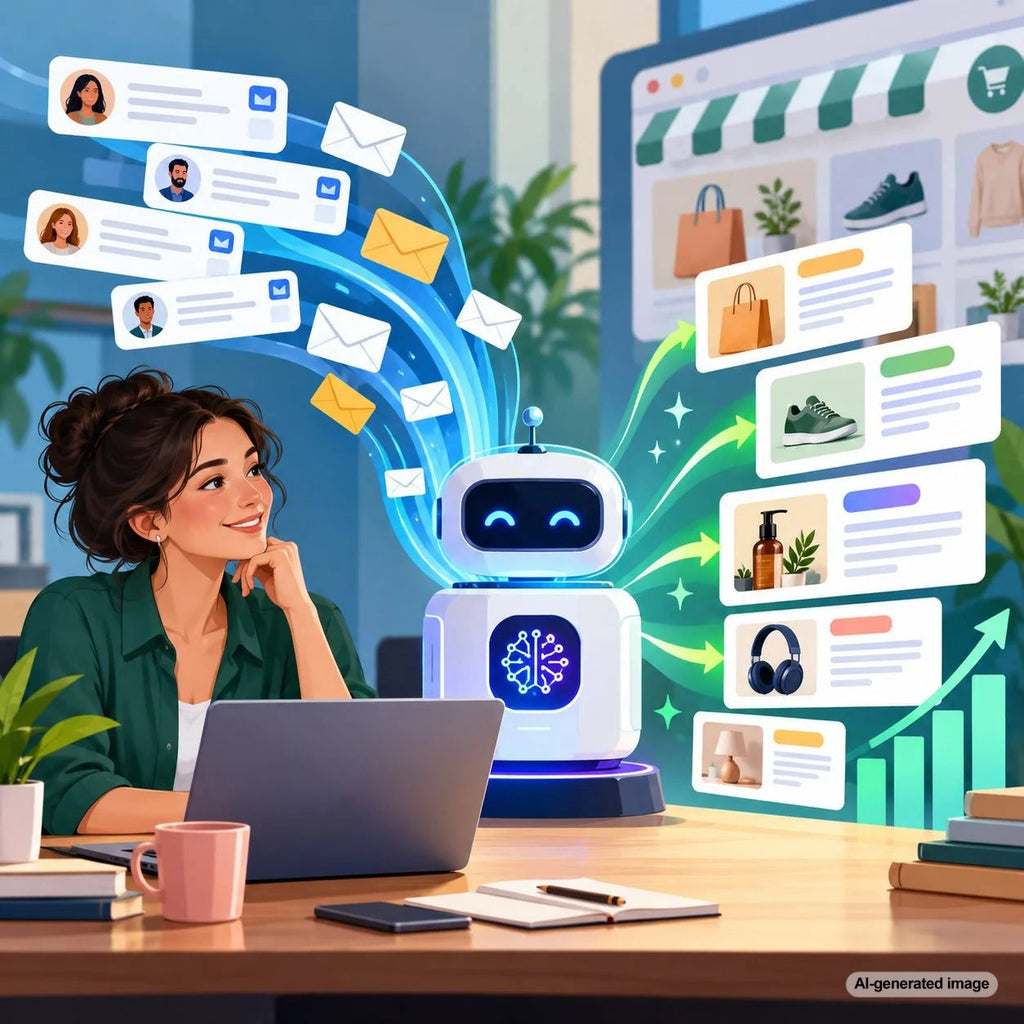 Customer support emails being organized into high-intent blog topic ideas for an SEO content strategy