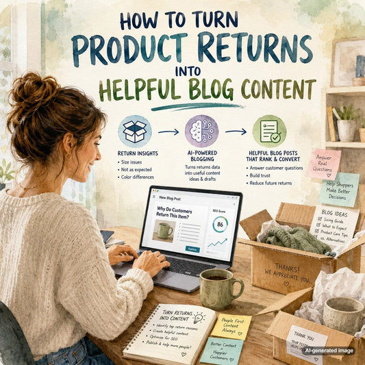 How to turn product returns into helpful blog content for ecommerce SEO and customer education