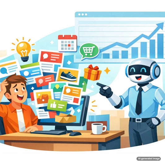 Business owner using educational blog content to prepare customers before a consultation