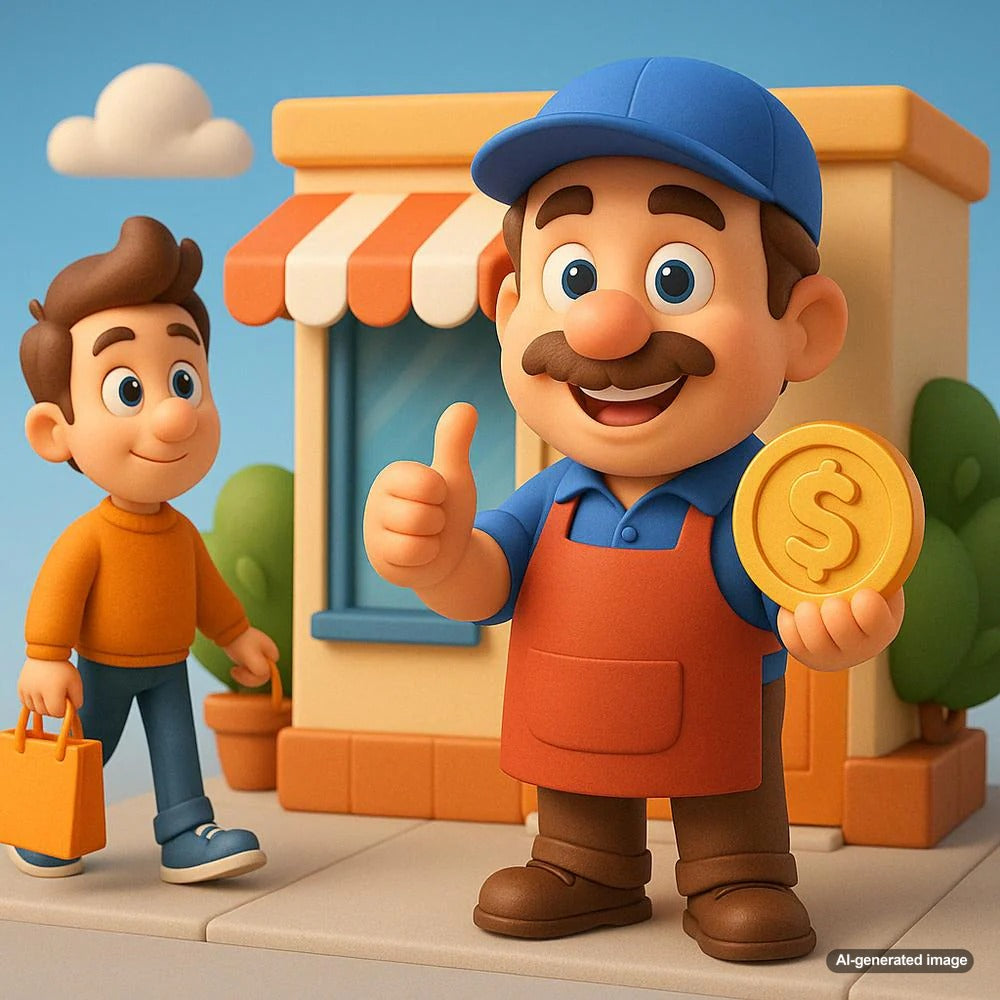 Illustration depicting blogging strategies to attract high-intent buyers to an online store