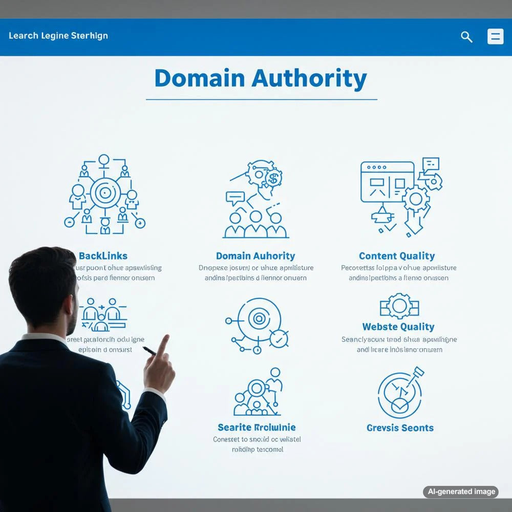 Illustration depicting the impact of blogging on domain authority