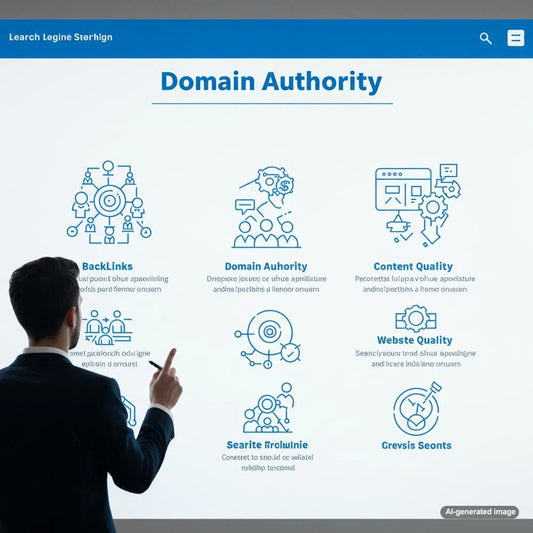 Illustration depicting the impact of blogging on domain authority