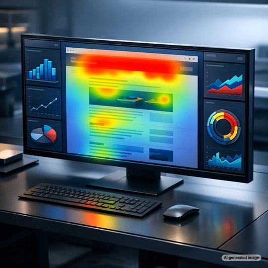 Blog post layout optimization using heatmaps
