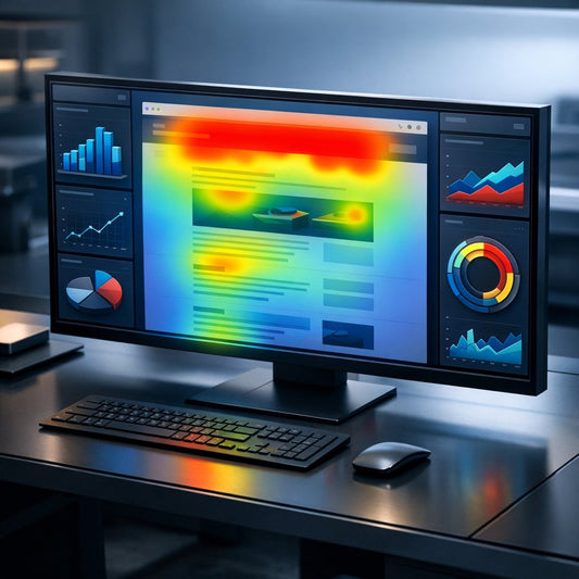 Blog post layout optimization using heatmaps