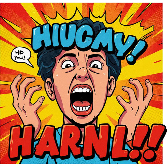 Illustration of a person incorporating memes into blog content