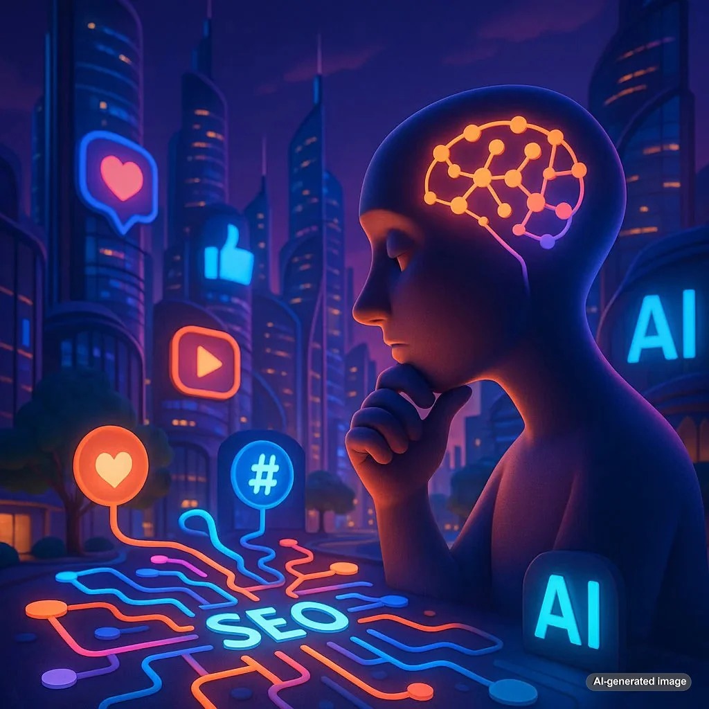 Is SEO still worth it with the rise of AI and social media graphic
