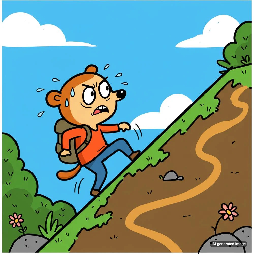 Illustration depicting keyword difficulty in SEO