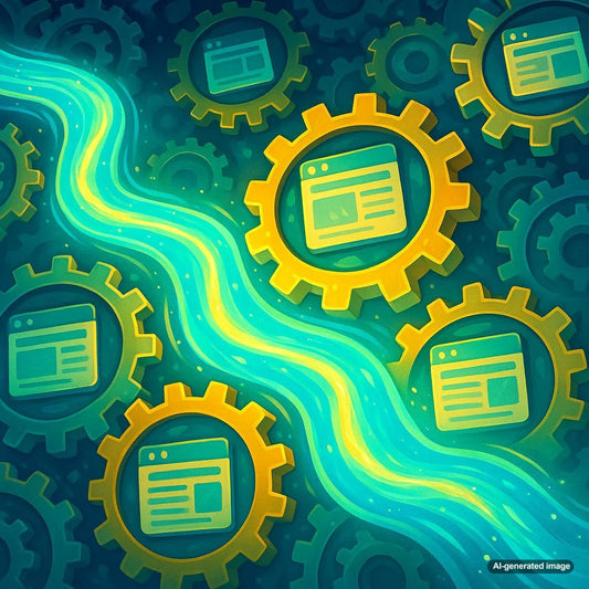 Illustration of Link Juice Flowing Through a Website