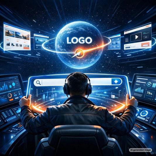 Navigational keywords concept showing branded search leading users to the correct website page