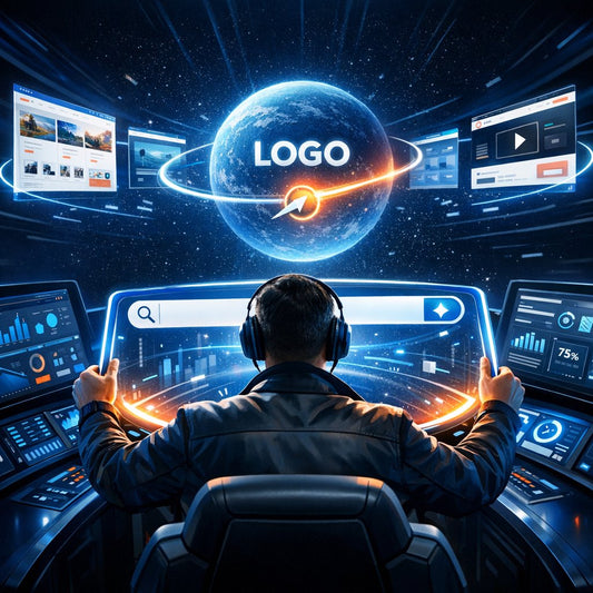 Navigational keywords concept showing branded search leading users to the correct website page