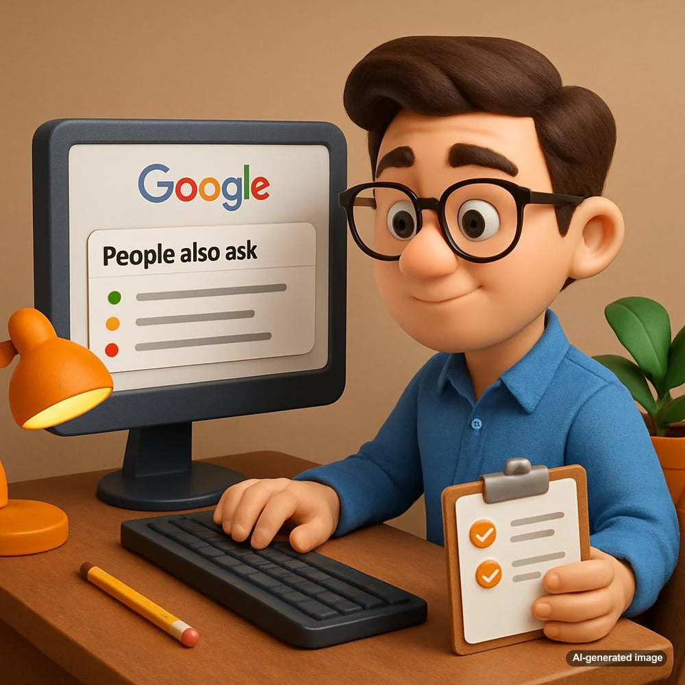 A visual representation of Google's People Also Ask feature showcasing related questions and answers