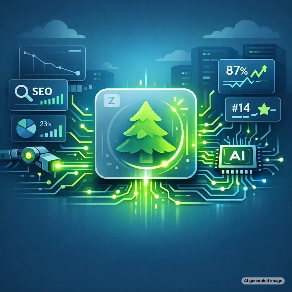 Illustration representing re-optimizing an evergreen product that has lost search visibility and is being revitalized for modern SEO performance