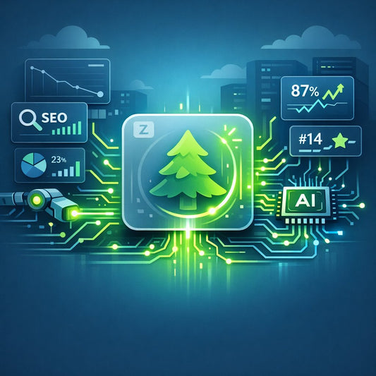 Illustration representing re-optimizing an evergreen product that has lost search visibility and is being revitalized for modern SEO performance