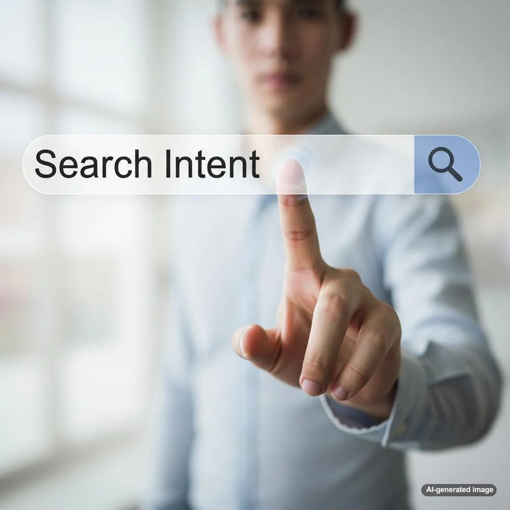 Illustration depicting various types of search intent in SEO optimization