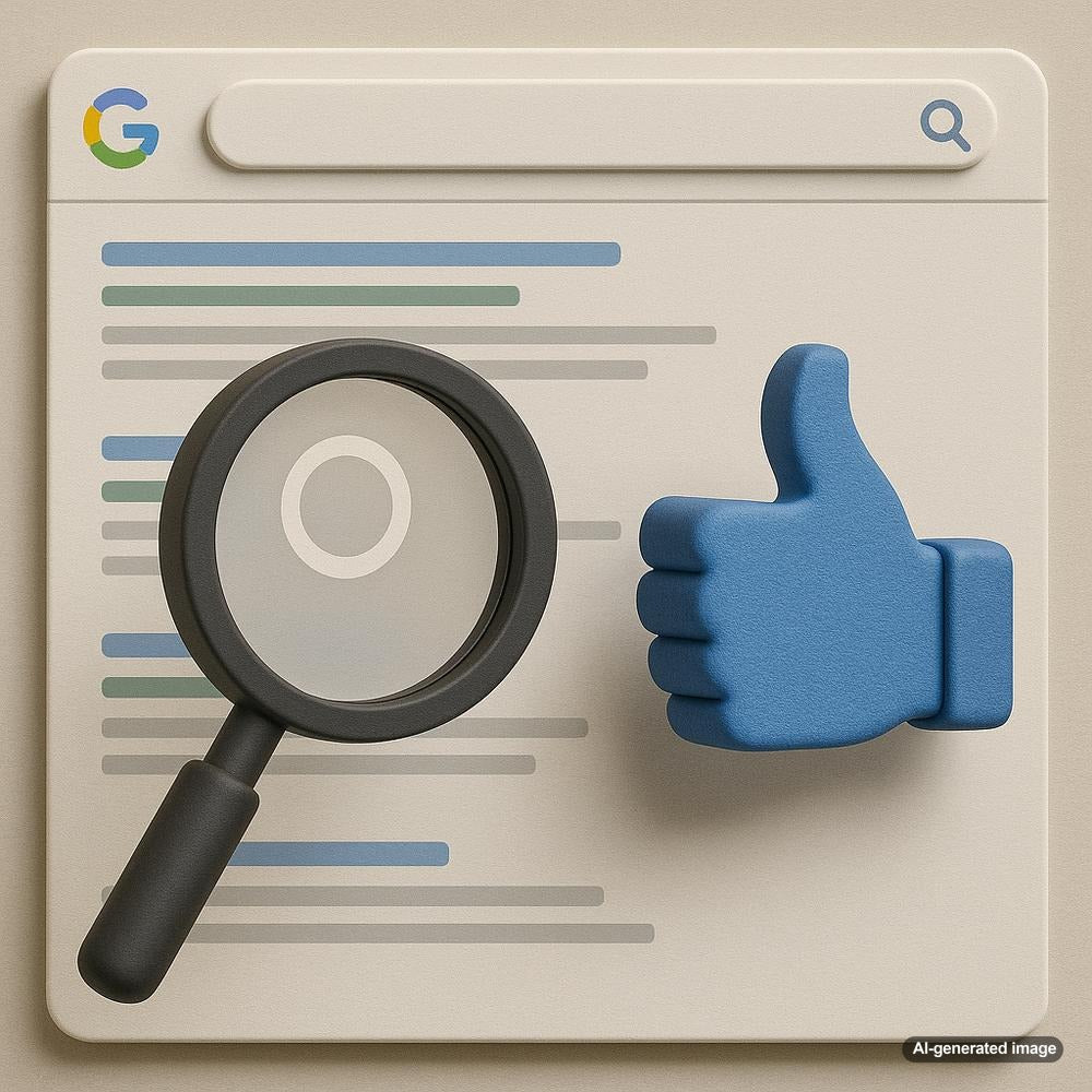 Illustration depicting zero-click search results on a search engine results page