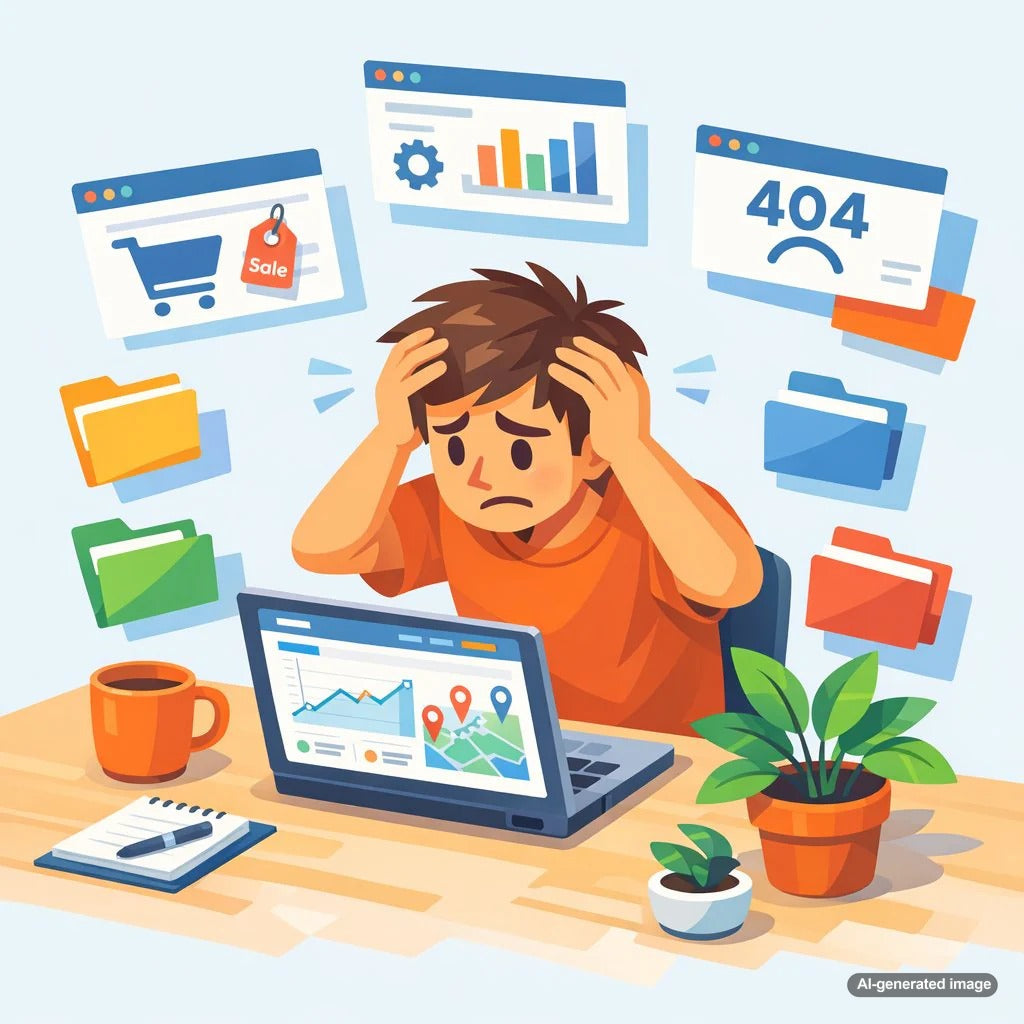 Illustration representing the challenges of maintaining NAP consistency across multiple business directories