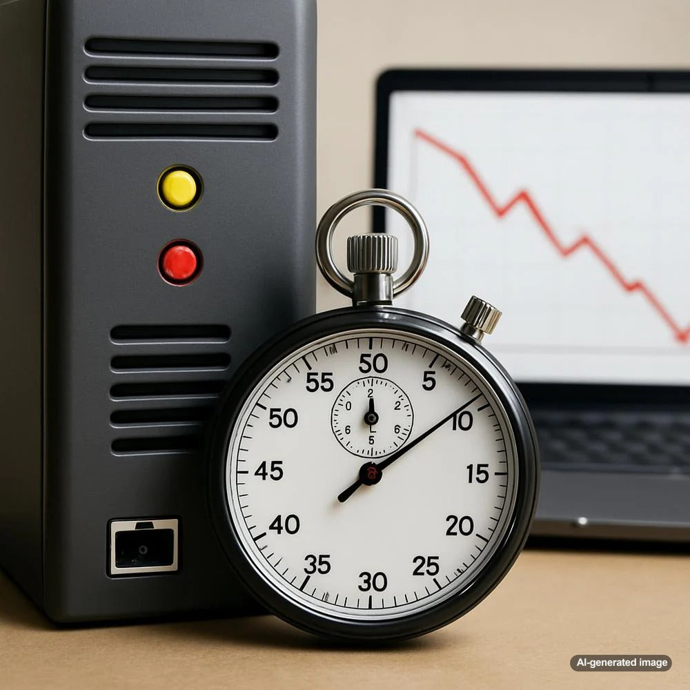 Illustration depicting server response time's impact on SEO