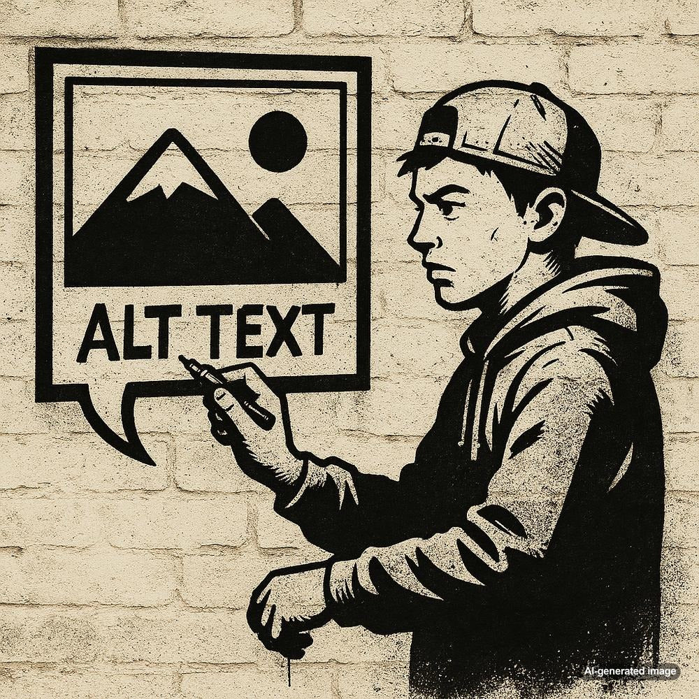 Illustration depicting the multifaceted benefits of alt text in digital content