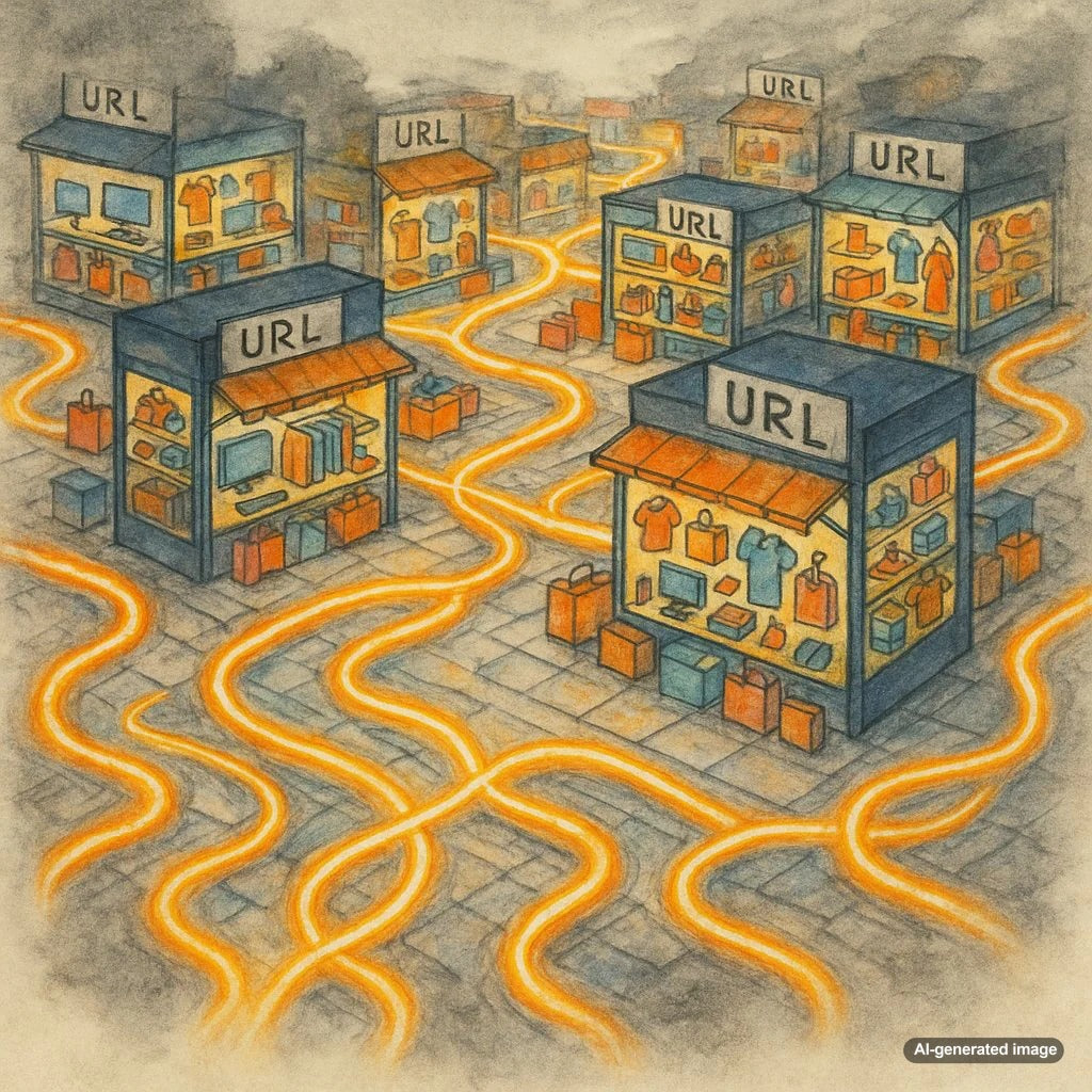 Illustration Showing Canonical URL Versus Dynamic URL Parameters for Ecommerce