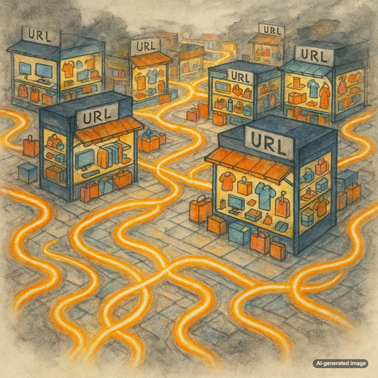 Illustration Showing Canonical URL Versus Dynamic URL Parameters for Ecommerce