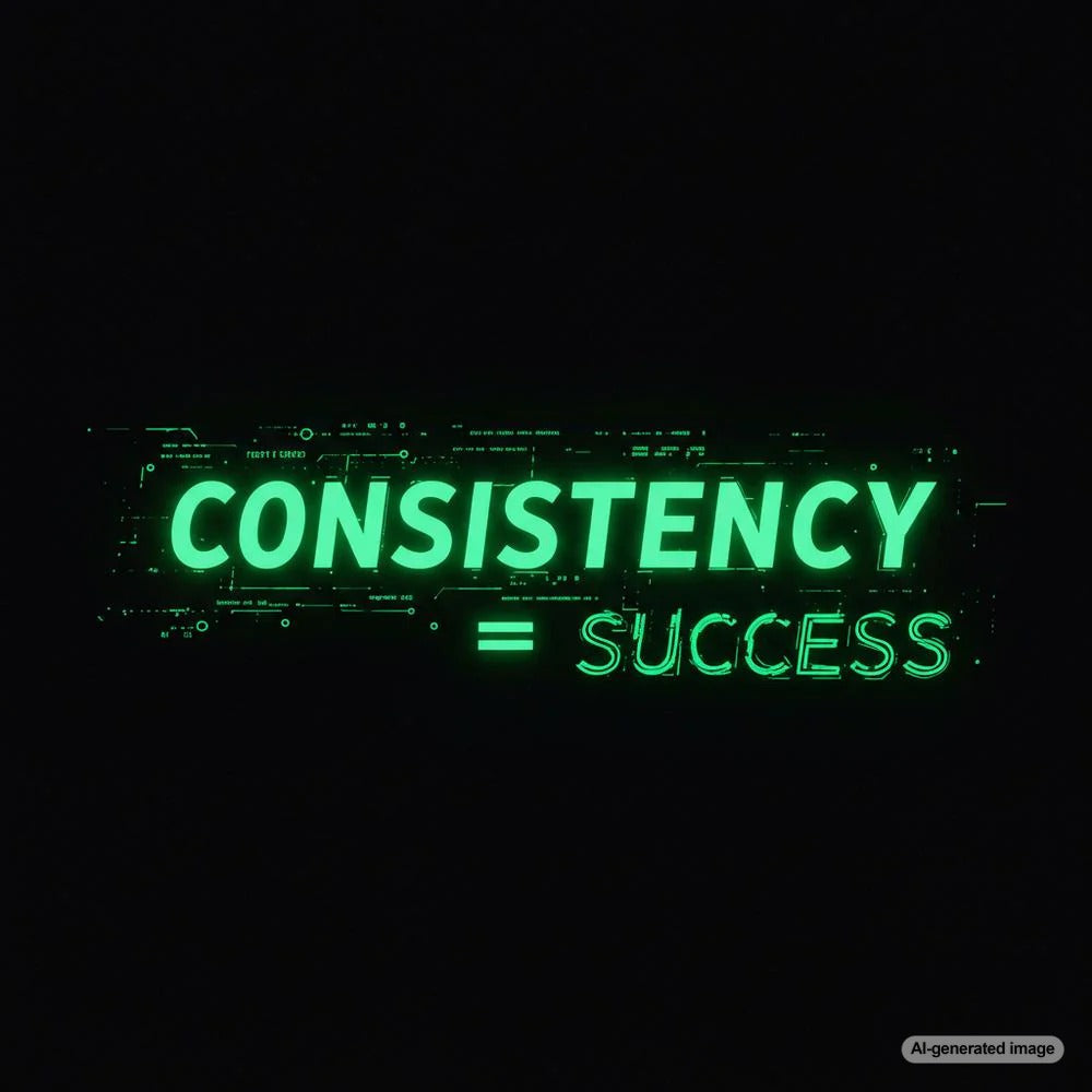 Illustration depicting consistent blogging for SEO