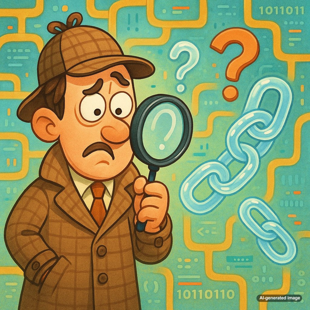 Illustration of invisible backlinks in SEO