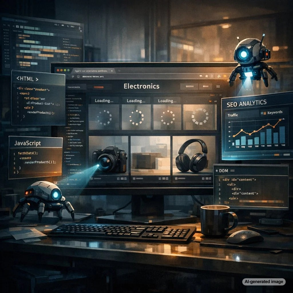 JavaScript rendered category page SEO strategy for crawlability indexing and improved Google rankings