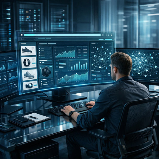 Illustration representing Google Knowledge Panel influence on e-commerce brand control and search visibility