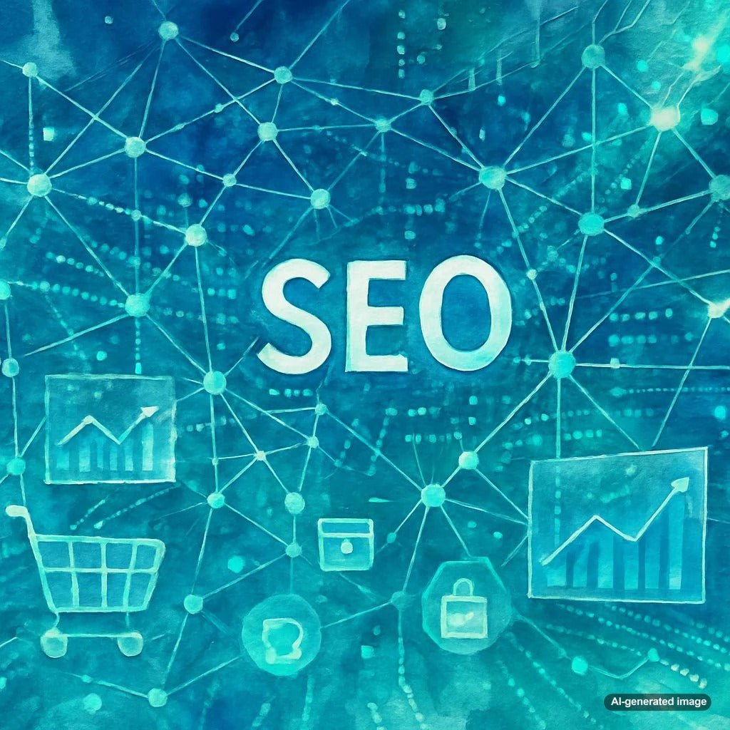 Illustration of E-commerce SEO strategies focusing on long-tail keywords