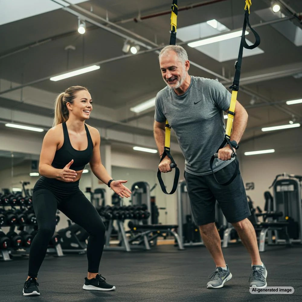 Personal trainer writing a blog to build their brand