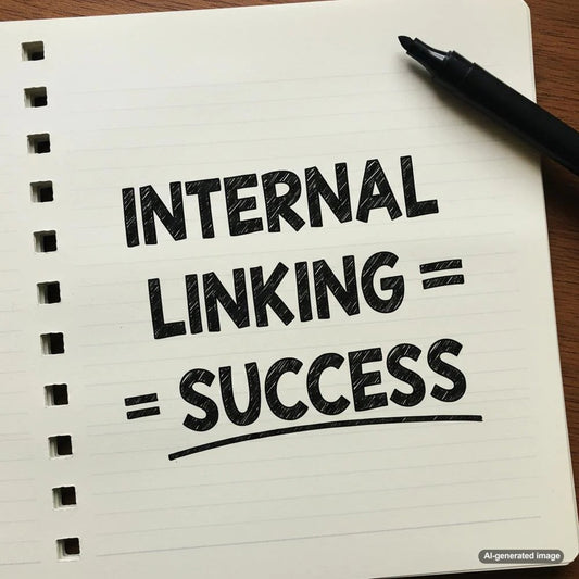 Illustration depicting internal linking within a website for SEO enhancement