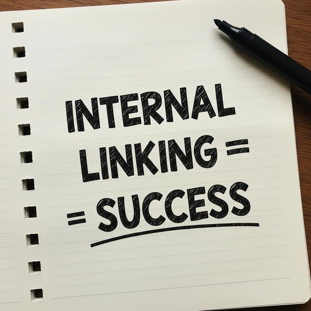 Illustration depicting internal linking within a website for SEO enhancement