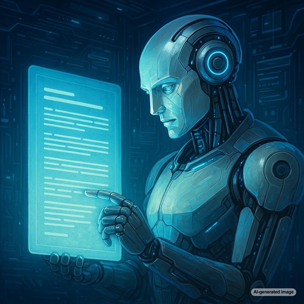 Illustration depicting the integration of blogging and Google's Natural Language Processing for SEO enhancement