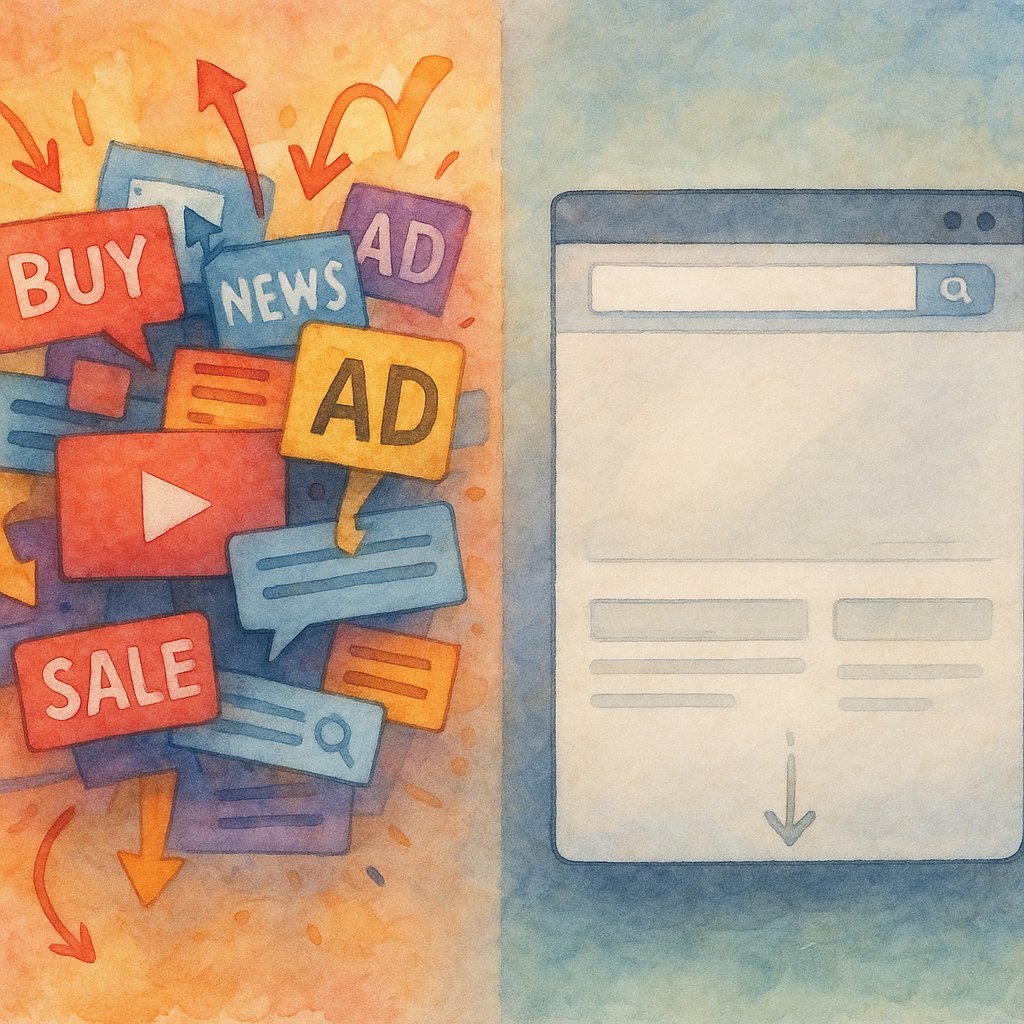 Illustration showing cognitive load impact on website engagement