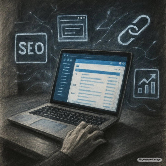 Optimized email signature showcasing SEO and link building strategies