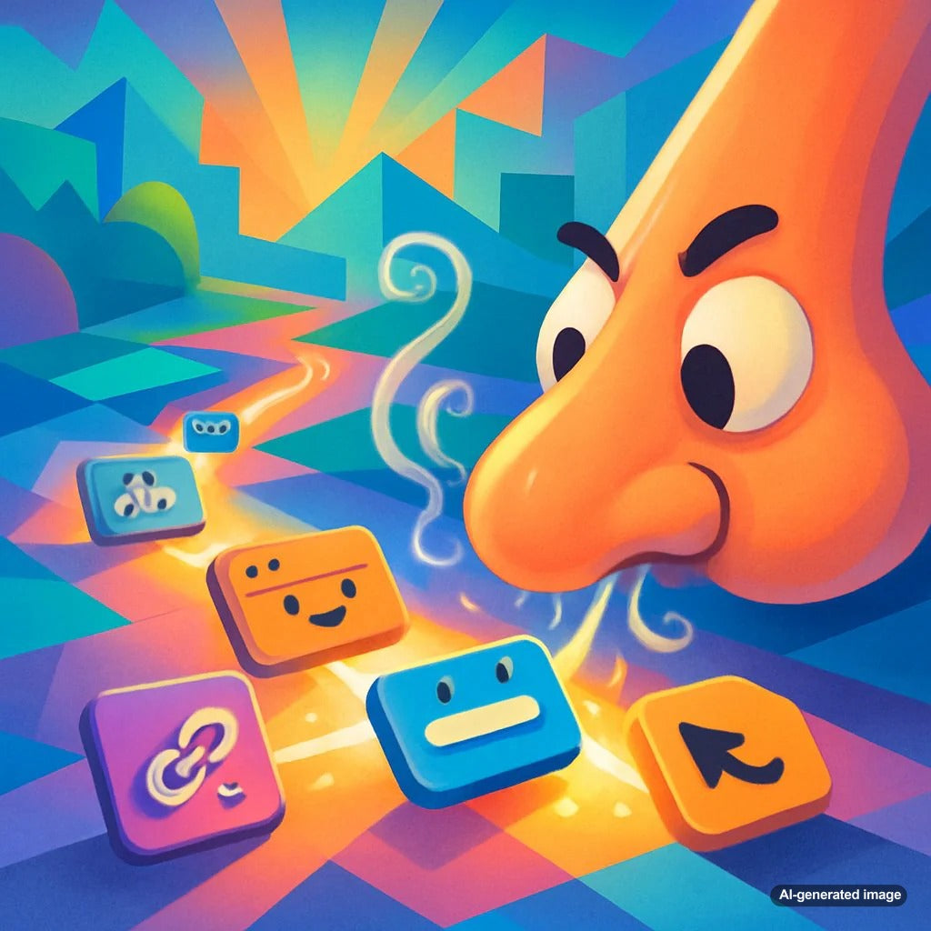 Illustration depicting the concept of Information Scent in SEO and user navigation