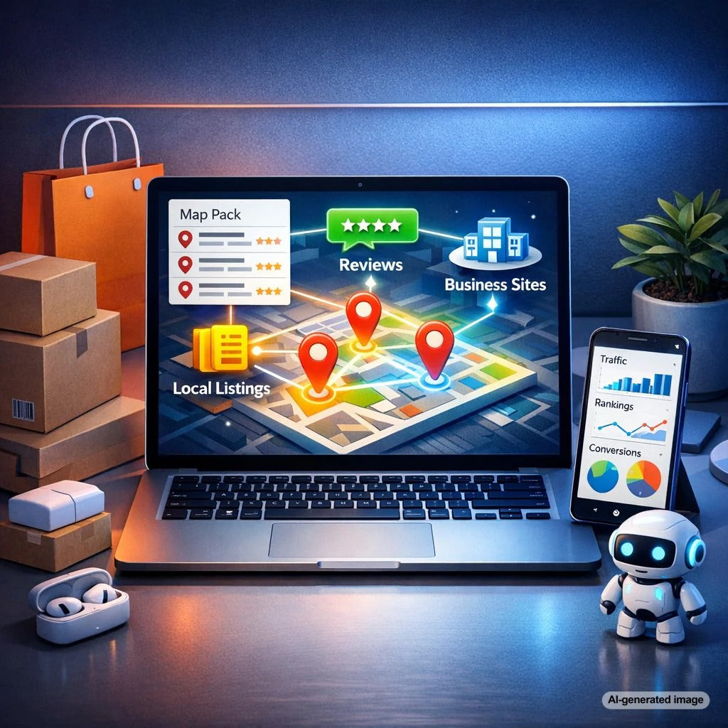 Local citations and business listings helping improve Google Map Pack rankings