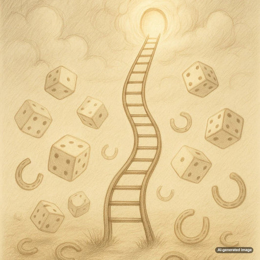 Featured image illustrating the role of luck in long-term rankings with a four-leaf clover and ranking arrows concept