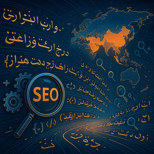 Illustration depicting the SEO challenges of Right-to-Left (RTL) languages in 2025