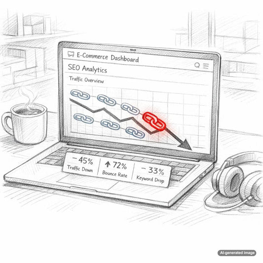 Illustration showing how a single bad backlink can negatively impact SEO performance and Google rankings