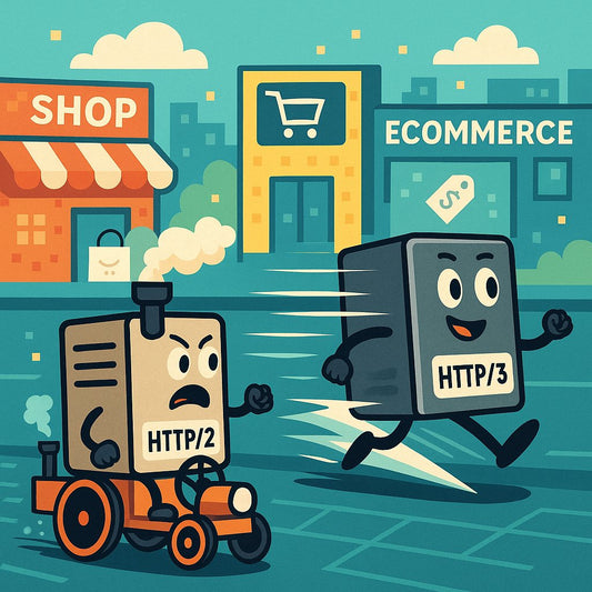 Diagram showing HTTP/3 performance improvements over HTTP/2