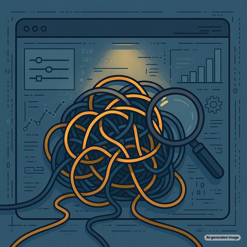 Illustration of AJAX filters causing SEO issues