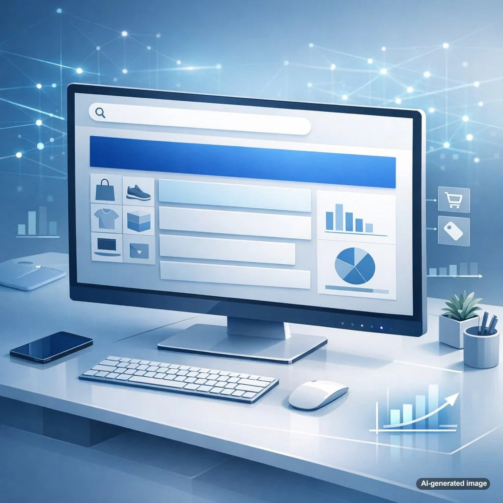 Illustration showing branded search result with expanded site links beneath the main listing