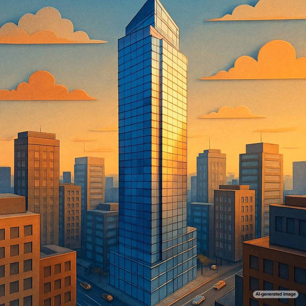 Illustration of the skyscraper technique for link building